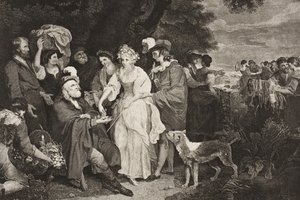 Voor de herdershut, Act IV, Scene III, uit 